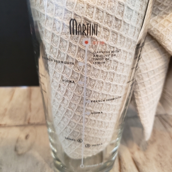 LIBBEY Glass with Drink Recipes by Libbey Duratuf Glass Manhattan Martini Cosmo - Picture 4 of 6